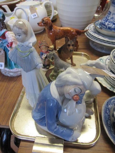 THREE DOGS  A HORSE AND THREE FIGURES Image