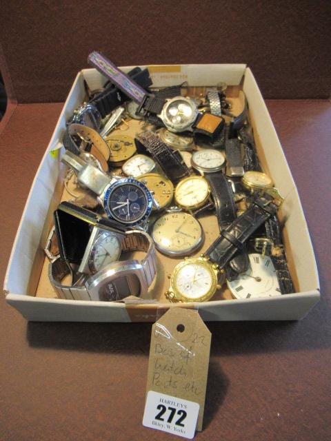 BOX OF WATCH PARTS ETC Image