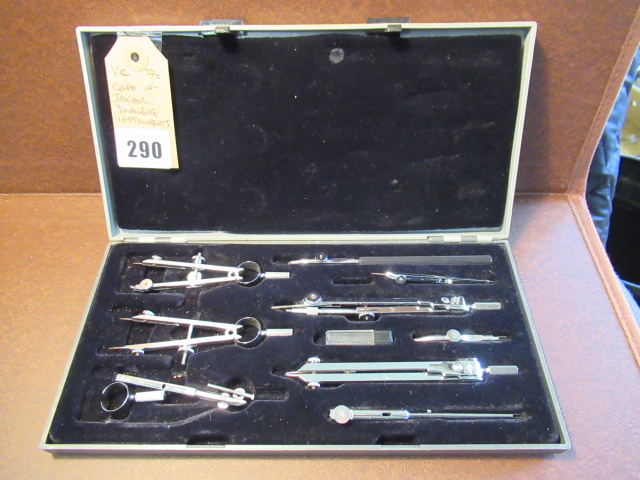 CASE OF JAKAR DRAWING INSTRUMENTS Image