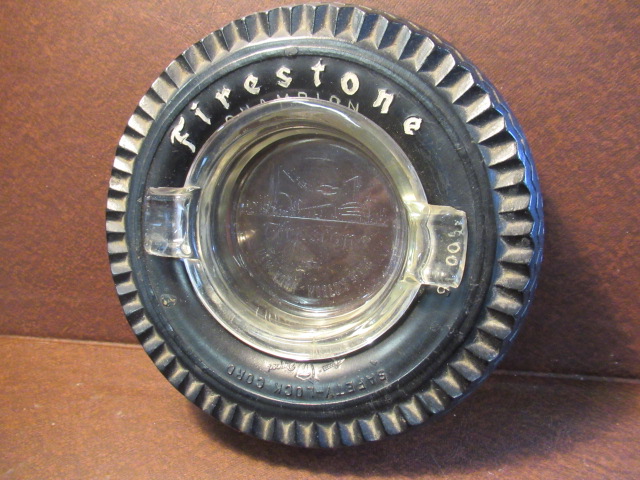 FIRESTONE TYRES ADVERTISING ASHTRAY Image