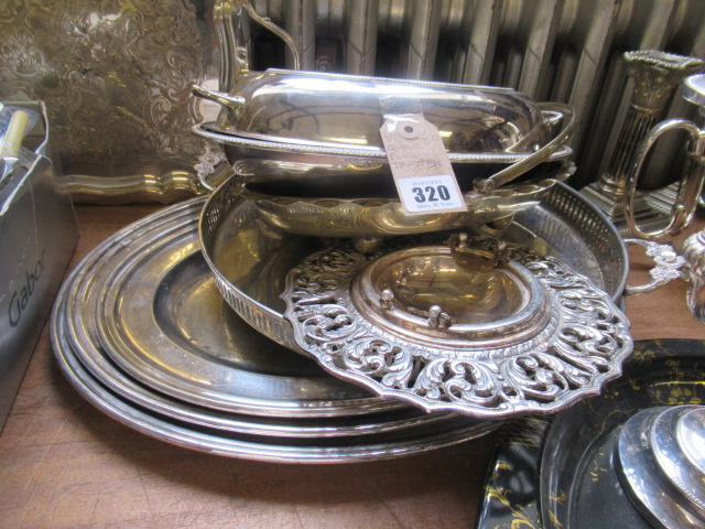 QUANTITY OF PLATED TRAYS ETC Image