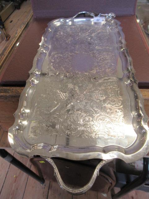 EPNS TRAY OF SUGAR TONGS Image