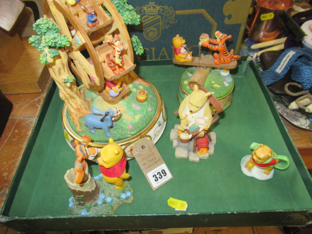 FIVE WINNIE THE POOH ORNAMENTS Image