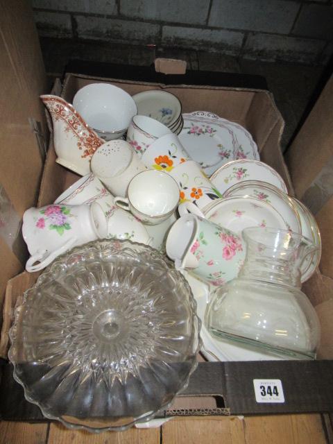BOX OF CHINA AND GLASS Image