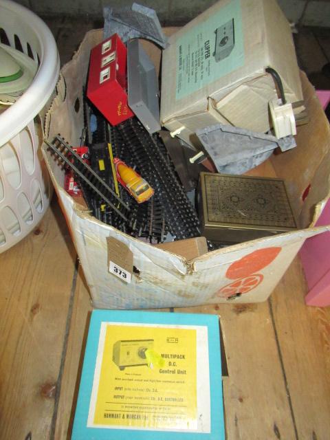 BOX OF MODEL RAILWAY ITEMS ETC Image