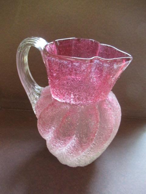 STOURBRIDGE CRANBERRY GLASS JUG Image