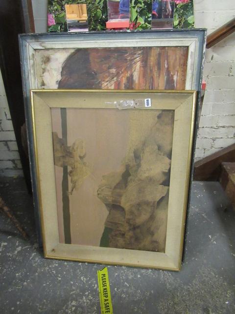 FRAMED OIL AND OI OF AURES ROCK BY RONALD C BELL Image