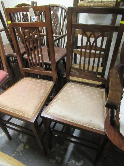 TWO EDWARDIAN BEDROOM CHAIRS Image