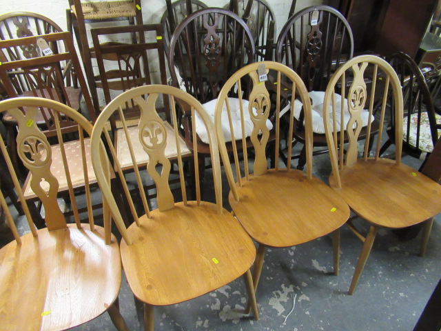 FOUR ERCOL KITCHEN CHAIRS Image