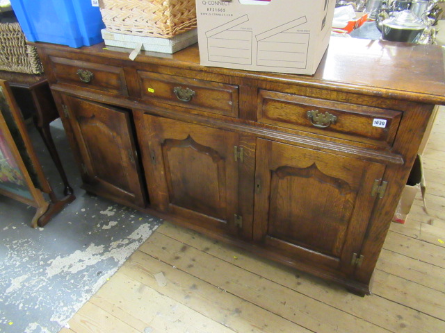 REPRO OAK ENCLOSED DRESSER Image
