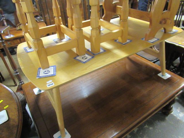 RETRO BLOND WOOD COFFEE TABLE Image