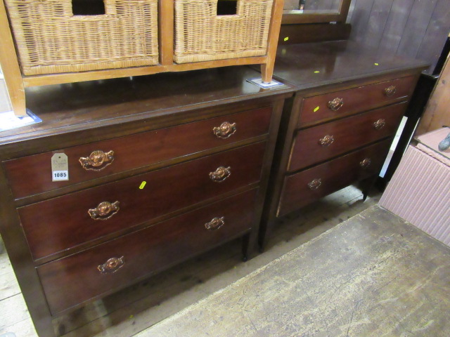 WALNUT DRESSING TABLE AND CHEST Image