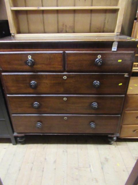 VICTORIAN OAK CHEST DRAWERS Image