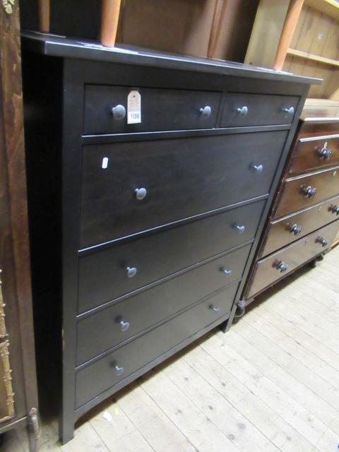 MODERN STAINED WOOD CHEST DRAWERS Image