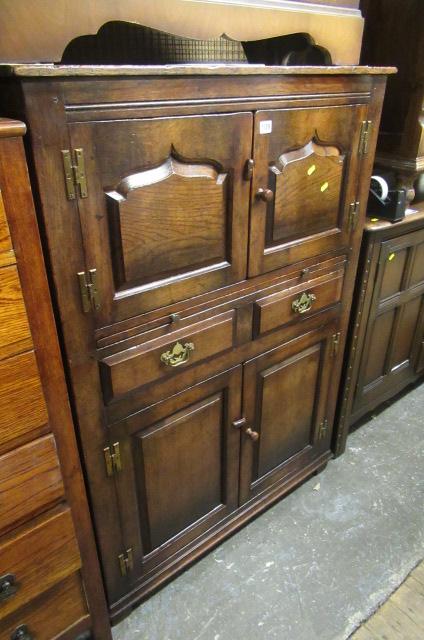 OAK CUPBOARD WITH SLIDE Image