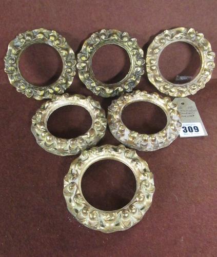 SIX MINIATURE CIRCULAR FRAMES Image