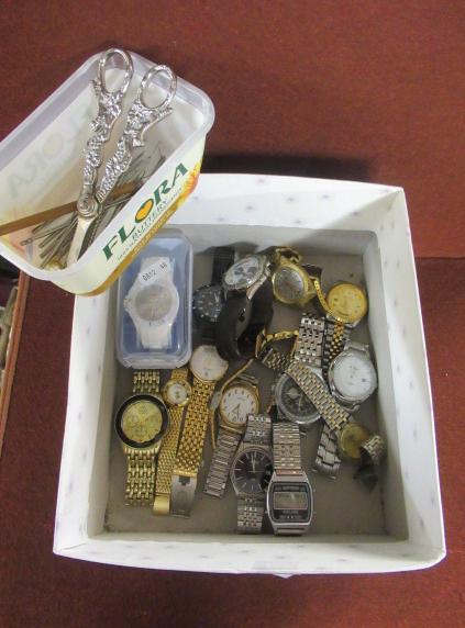 BOX OF WATCHES ETC Image