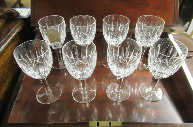 EIGHT WATERFORD WINE GLASSES Image