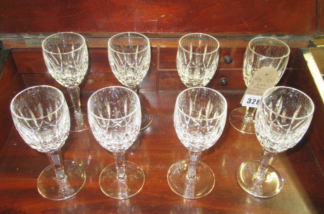 EIGHT WATERFORD WINE GLASSES Image