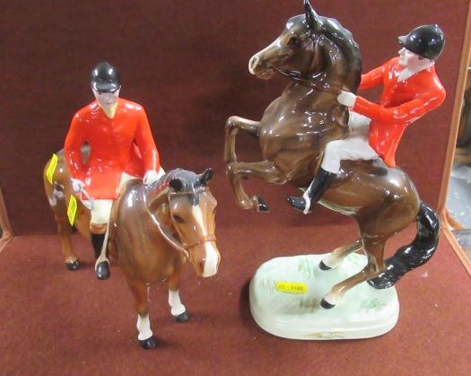PAIR OF BESWICK HORSES AND RIDERS Image