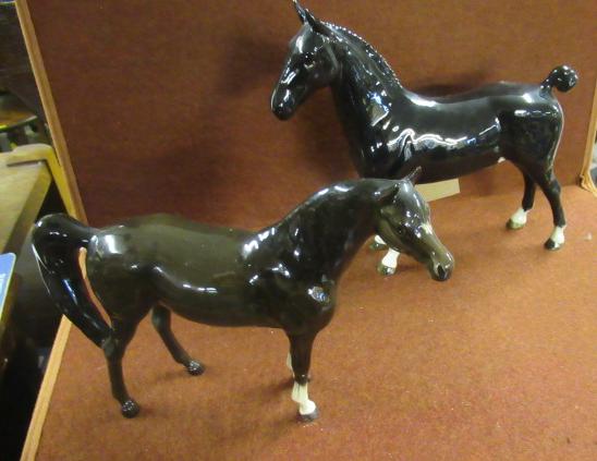 TWO BESWICK HORSES Image