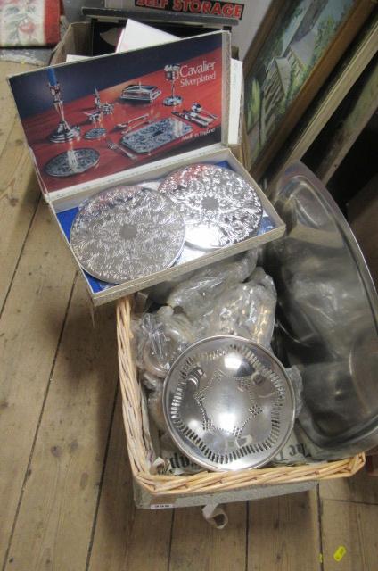 BASKET OF METAL WARE Image