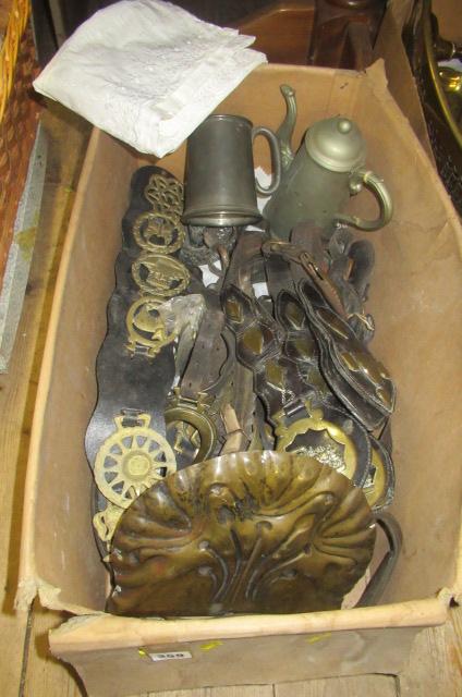 BOX OF METAL WARE Image