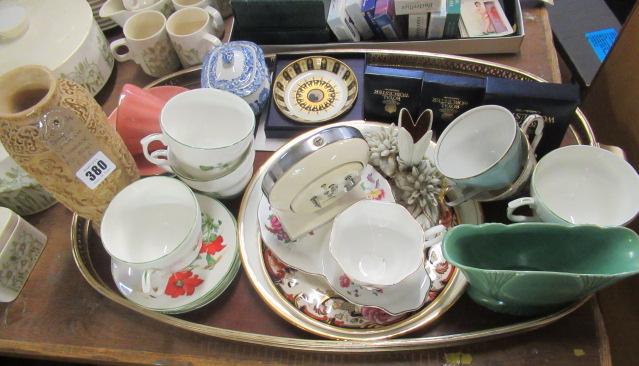 TRAY OF CHINA INCLUDING ROYAL WORCESTER PILL BOXES ETC Image