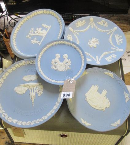 SIX WEDGWOOD JASPERWARE PLATES Image