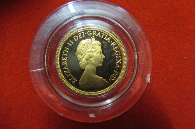 GOLD HALF SOVEREIGN 1980 PROOF Image