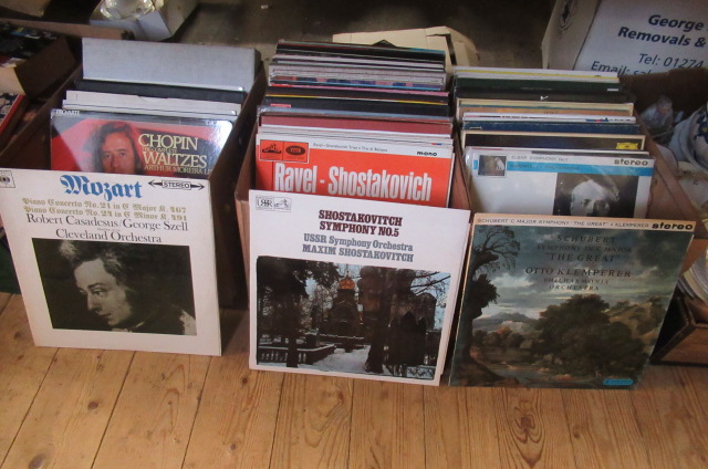 THREE BOXES OF CLASSICAL LP RECORDS Image