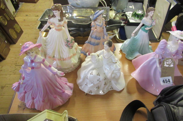 FIVE COALPORT LADY FIGURES Image