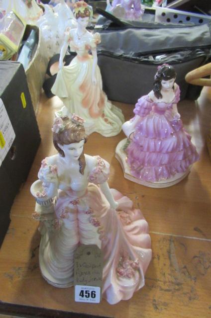 THREE COALPORT FIGURES INCLUDING PRETTY JESSICA Image