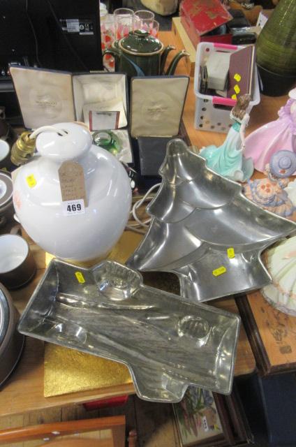 DENBY LAMP STAND AND BAKING MOULDS ETC Image