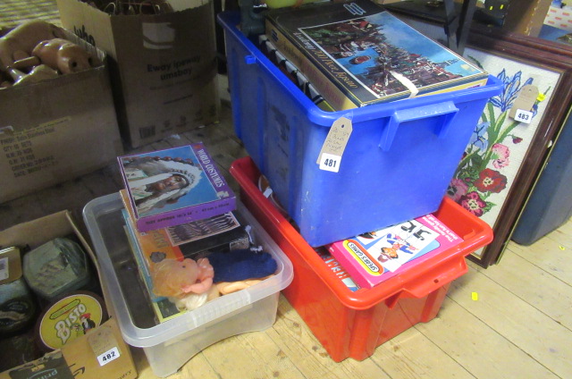 THREE BOXES OF JIGSAWS Image