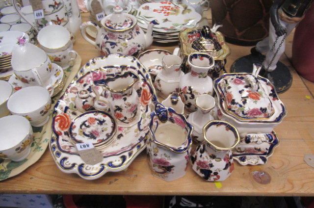 LARGE QUANTITY OF MASONS DINNER WARE Image