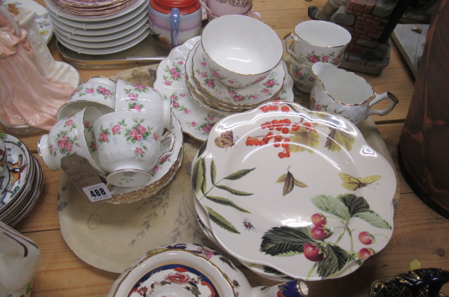 AYNSLEY GROTTO ROSE TEA WARE ETC Image