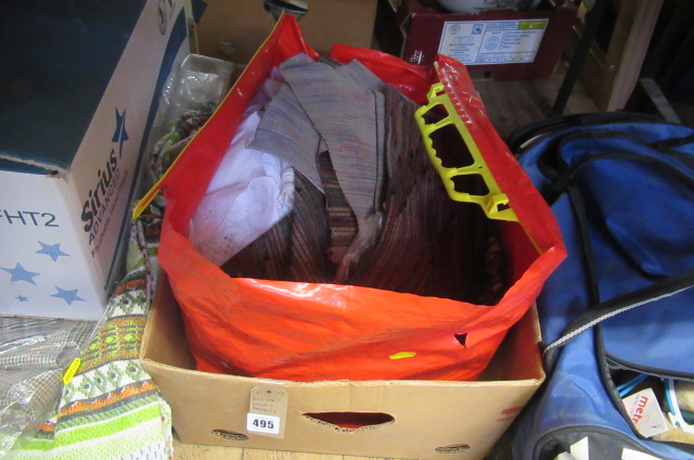 BOX OF LACE AND FABRICS Image