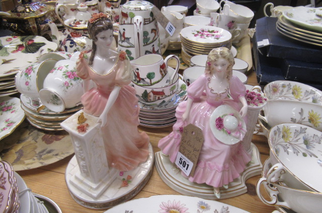 TWO COALPORT FIGURES INCLUDING LADY SYLVIA Image