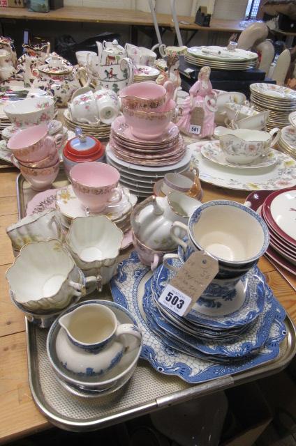 TRAY OF CHINA INCLUDING COLCLOUGH ETC Image