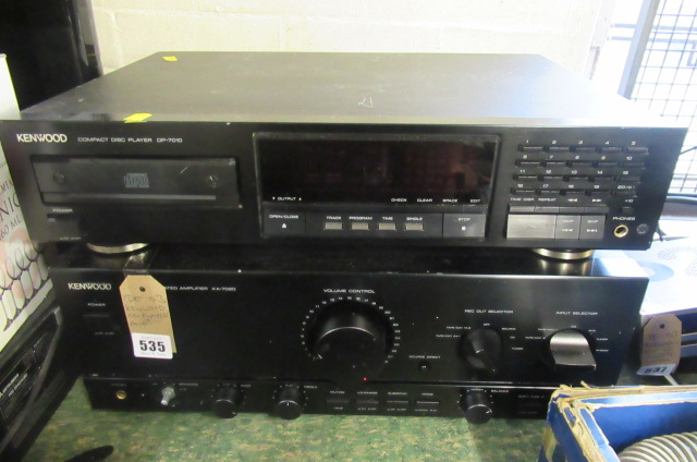 KENWOOD CD PLAYER AND AMP Image