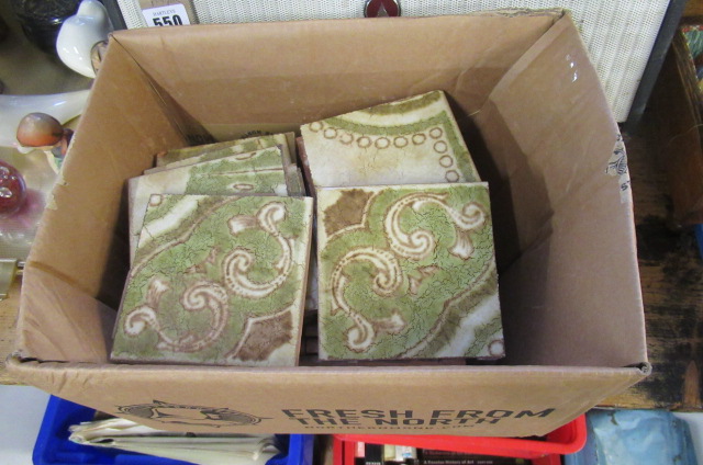 BOX OF VINTAGE TILES Image