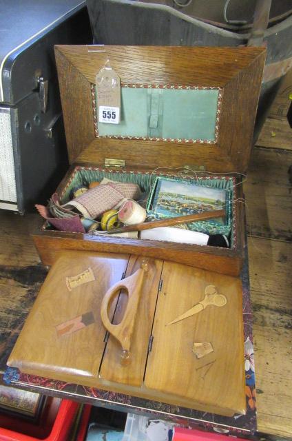 TWO BOXES OF SEWING ITEMS ETC Image