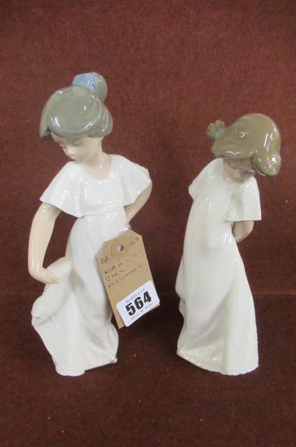 TWO NAO GIRL FIGURES Image