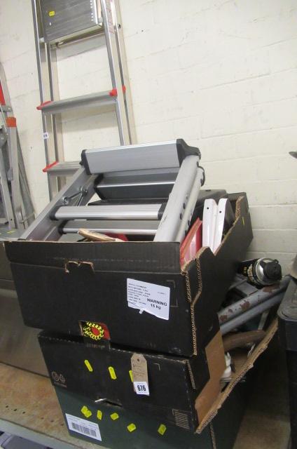 THREE LARGE BOXES OF TOOLS INCLUDING TYPEWRITER Image