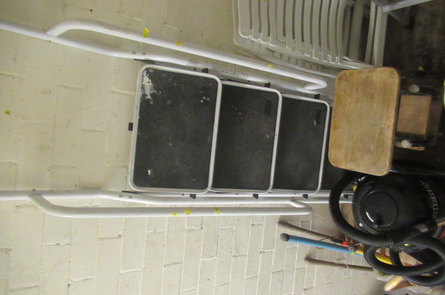 LARGE STEP LADDER AND A STEP STOOL Image