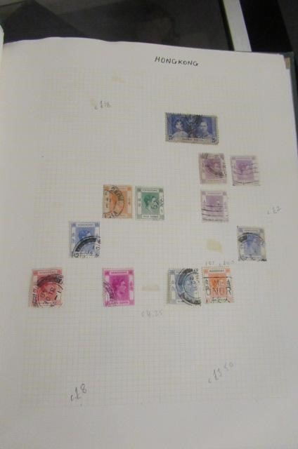 THREE ALBUMS OF WORLD AND COMMEMORATIVE STAMPS Image