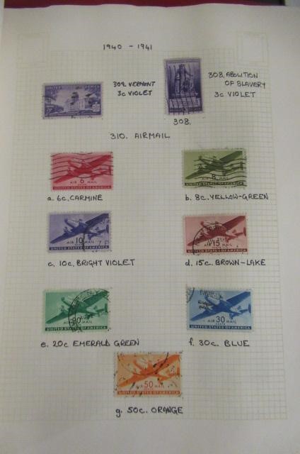 RED ALBUM OF US STAMPS Image