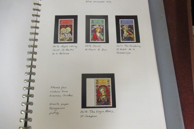 BLUE ALBUM OF GUERNSEY STAMPS Image