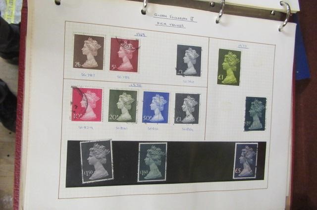 TWO ALBUMS OF GB STAMPS Image